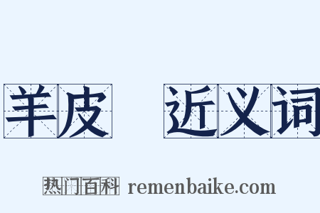 羊皮紙近义词是什么意思的图片